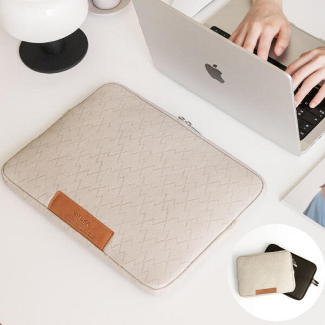 아트박스/바투카 바투카 밀퍼드 갤럭시탭 S11 S10 Ultra 울트라 파우치, 아이보리, 1개