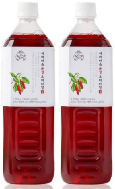 황씨네옹고집 이화마을 문경 오미자청 원액 엑기스 1100ml, 1개, 2개입, 1.1kg