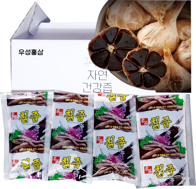우성홍삼 칡즙(흑마늘품은칡즙 맛보기 제품 추가 칡 흑마늘, 30개, 80ml