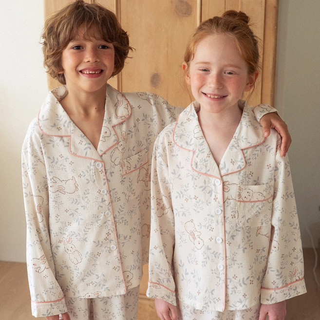 메리핀 아동 코지데이 카라 긴팔 잠옷 상하세트