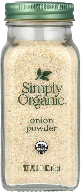 Simply Organic 심플리 오가닉 양파 가루 85g, 1개