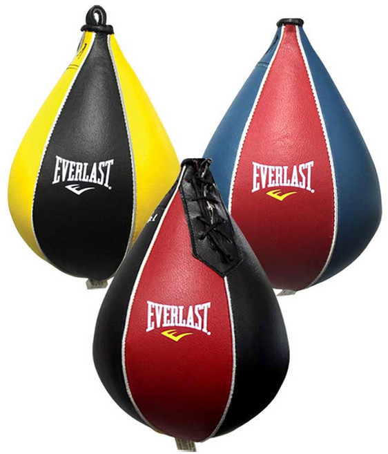 에버라스트 천연가죽 프로 스피드볼 복싱연습 펀칭볼, 레드, 1개