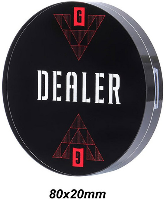 럭셔리 포커 딜러 버튼 코드 DEALER ALL IN 텍사스 홀덤 카드 게임 토너먼트, 80x20mm 2