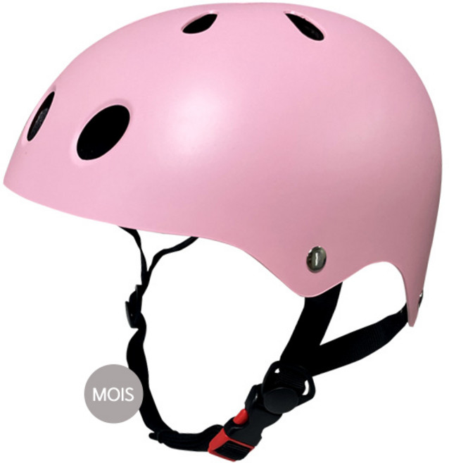 모이스 유아 어린이 어반 헬멧 자전거 킥보드 인라인 안전모 머리보호대, 핑크, 1개