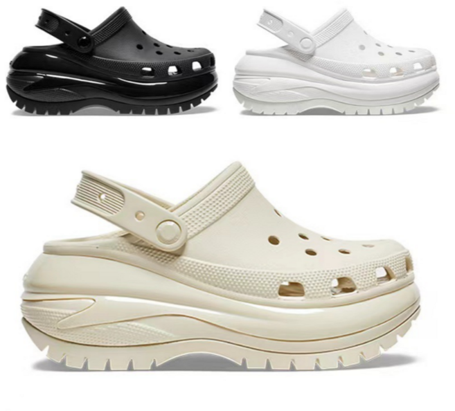 [뜻밖에하루 6.5cm키높이 샌들] 여성용 통굽 EVA 푹신한 쿠션 슬리퍼