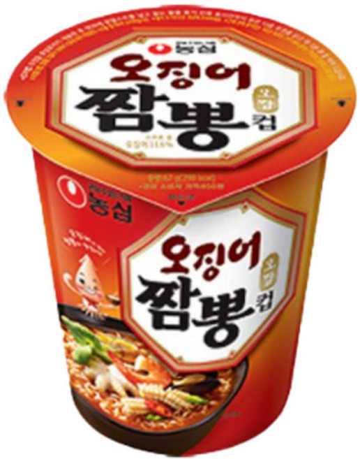 농심 오징어짬뽕 소컵 67g, 2개