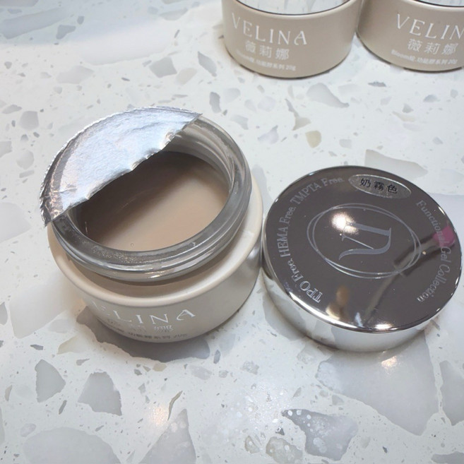 VELINA Bloom 綻色有色建構延長膠 三不含配方 高透高硬 膠質清澈 硬韌兼備 不脆裂 流速適中, 1個, 綻色有色建構延長膠20ｇ（奶霧色）