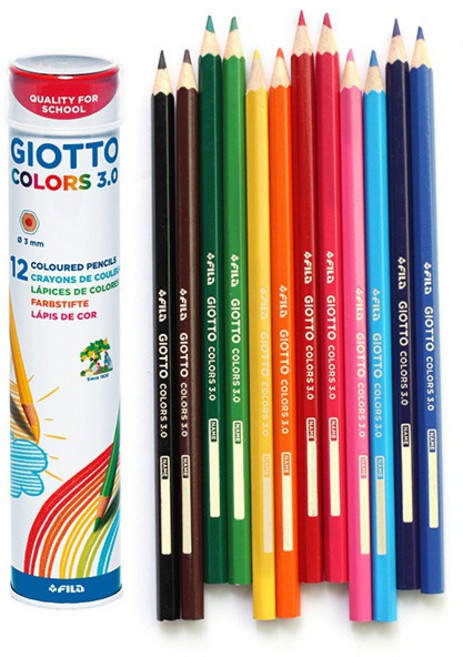 GIOTTO COLORS 3.0 12色色鉛筆 桶裝, 1個