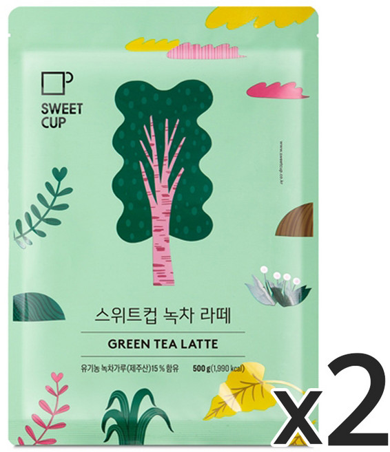 스위트컵 녹차라떼 파우더, 500g, 1개입, 2개