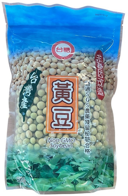 台糖 非基因改造黃豆 大顆飽滿 檢驗合格, 1個, 500g