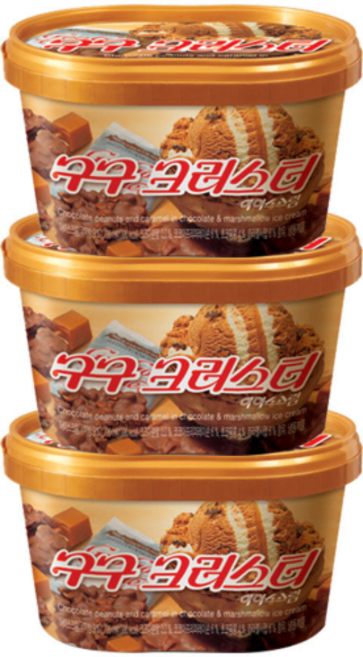 롯데웰푸드 구구크러스터, 1.98L, 10개