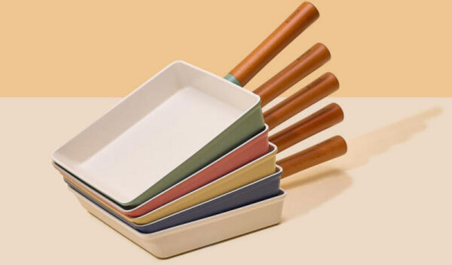 오미자 계란말이 멀티팬 사각팬 22cm, 코랄, 1개, 코랄