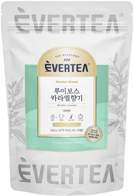 에버티 루이보스카라멜향기 생분해 티백, 1개, 24개입, 2g