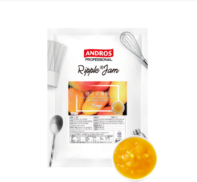 안드로스 망고 리플잼, 1kg, 3개