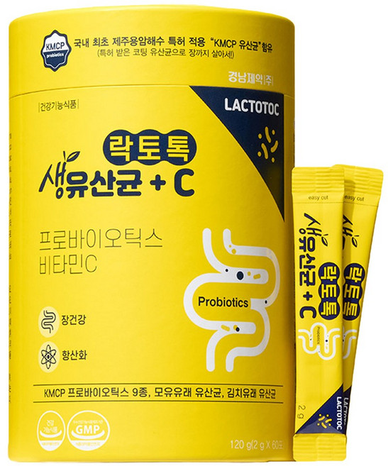 락토톡 생유산균 비타민C 60포, 120g, 1개