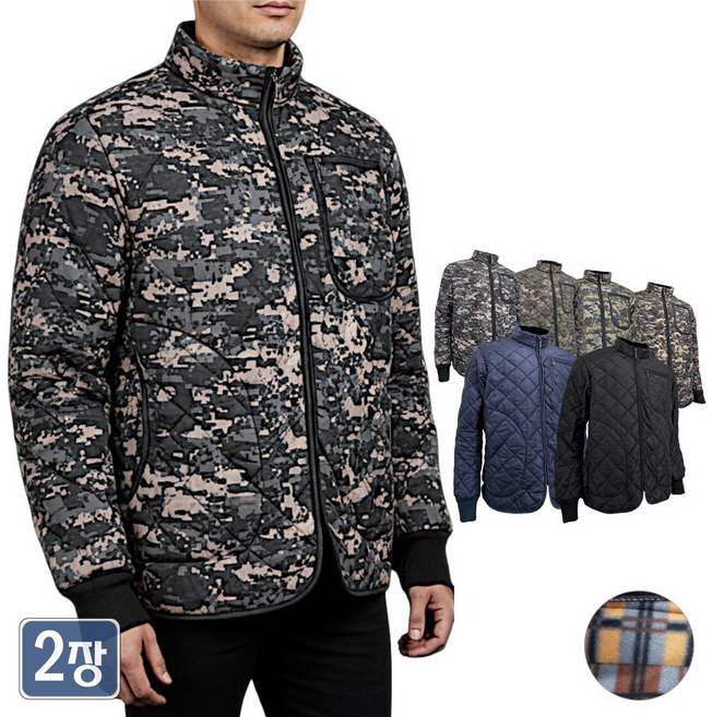 [2장] 야인시대 겨울 누빔기모 깔깔이 상의[빅사이즈]