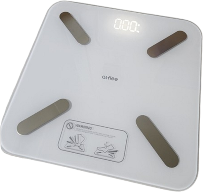 앳플리 T8 스마트 체성분 체중계, T8scale, 화이트, 3개