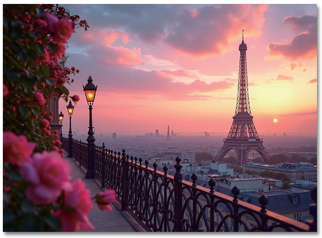 여행 그림 액자 에펠탑 루브르 프라하 스위스 거실 사무실 풍경화 캔버스 액자, 에펠탑3
