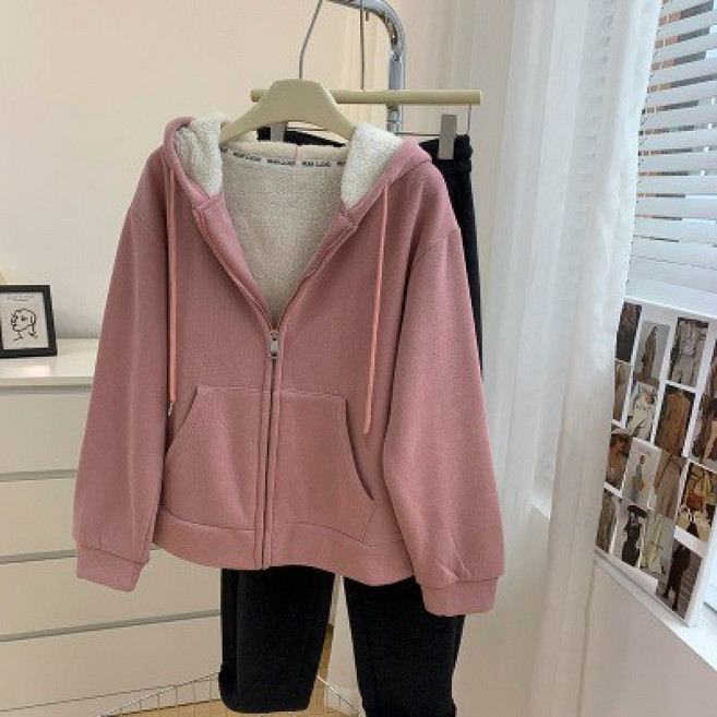 2026 여성 오버사이즈 레트로 기모 집업 후리스 코트 5컬러 빅사이즈 데일리 아우터 가을 봄 가을 캐주얼룩