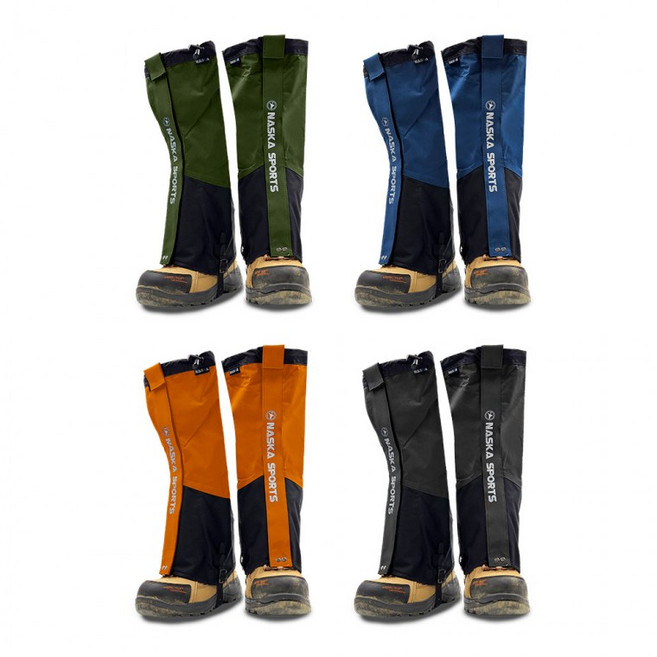 [롱스패츠]나스카 스패츠 발 다리 종아리 토시 각반 심마니 뱀 등산용품 벌초 방수 아이젠, 숏스패츠-주황