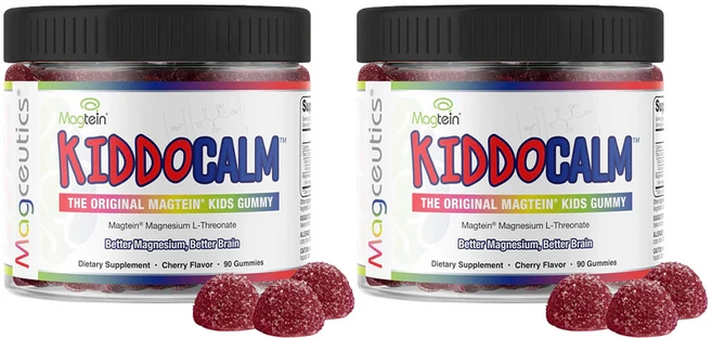 마그슈틱스 키도캄 마그테인 트레온산 마그네슘 구미 젤리 키즈, 2개, 90정 - 쿠팡