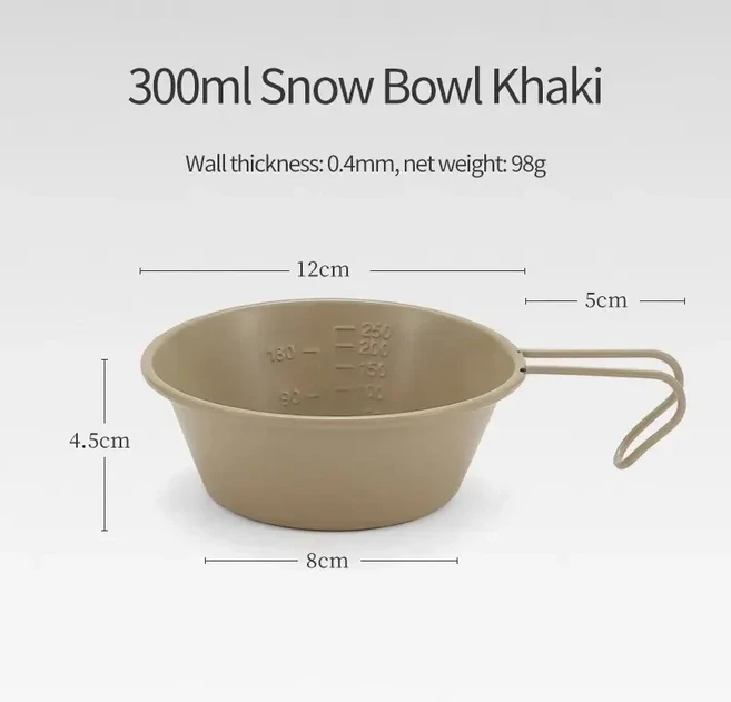 BPA 프리 캠핑 냄비 야외 실리콘 주전자 스테인레스 스틸 바닥 여행 피크닉 하이킹용 1L, 01 Khaki, 1개