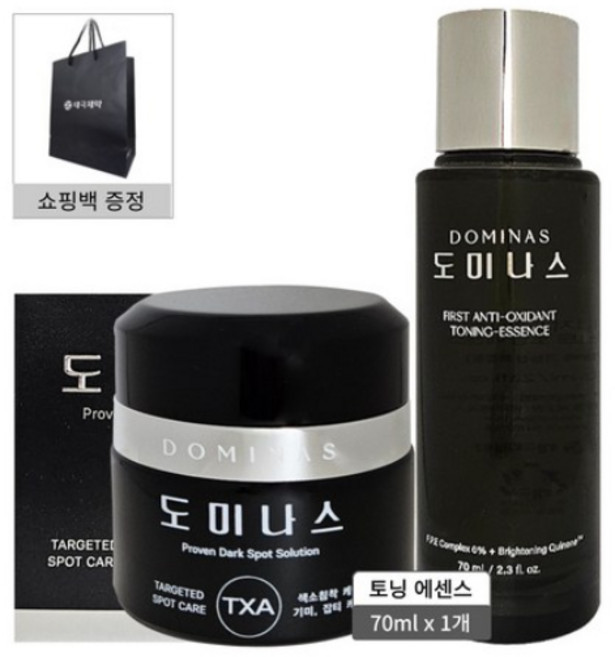 도미나스 기미 크림 시즌6 엑스피 50g 1개+토닝에센스70ml 1개+쇼핑백증정, 1개