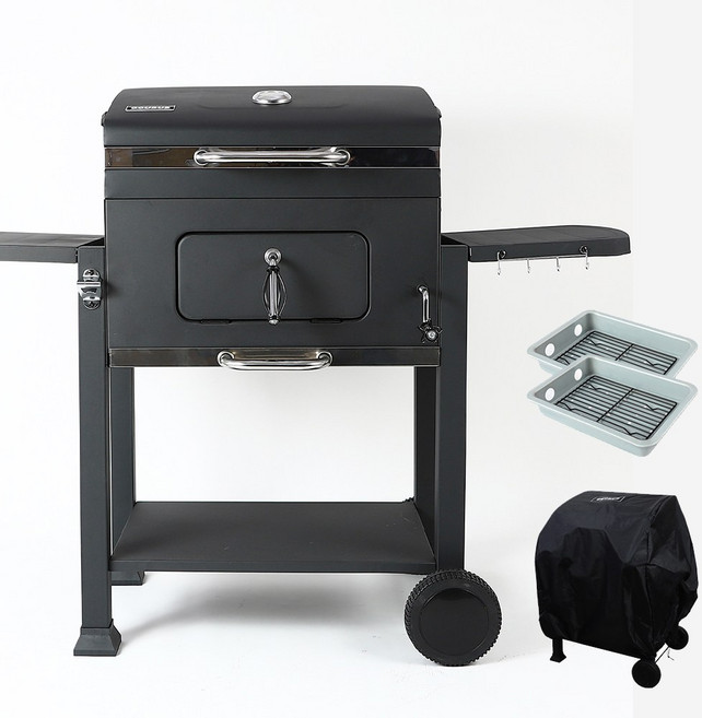 캠핑몽 특대형 바베큐그릴 훈제 펜션 야외 BBQ, 1개