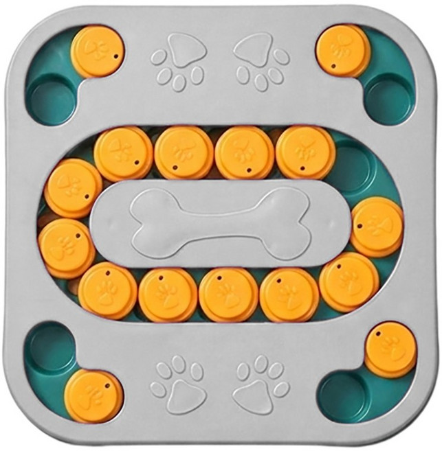 쬬린 강아지용 지능형 퍼즐 장난감, 그레이, 1개