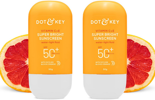 DOT & KEY Vitamin C + E Super Bright Sunscreen Spf 50 In-Vivo Tested For All Skin Types|, 2개, 50g