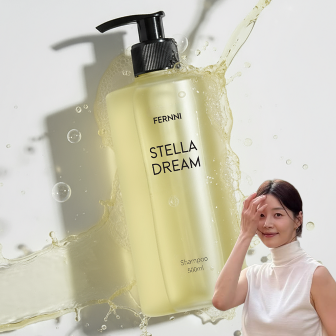 페르니 한지혜 홈쇼핑 여성 샴푸 1 위 향기좋은샴푸 탈모 약산성 탈모케어 볼륨 샴푸 구매1위 향 좋은 두피샴푸 스텔라드림, 500ml, 1개