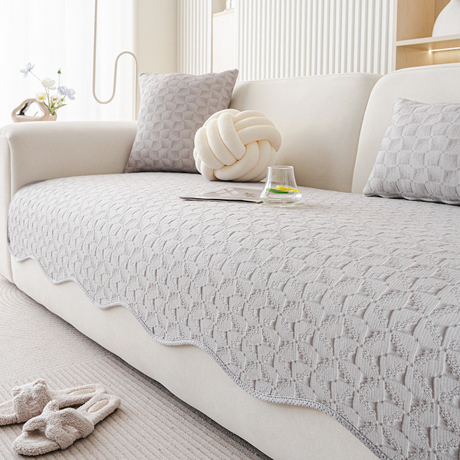 사계절용 부드러운 쇼파패드 사계절 냉감 패드 순색 쿨매트 촉감좋은 논슬립 소파패드 3인용 4인용 6인용