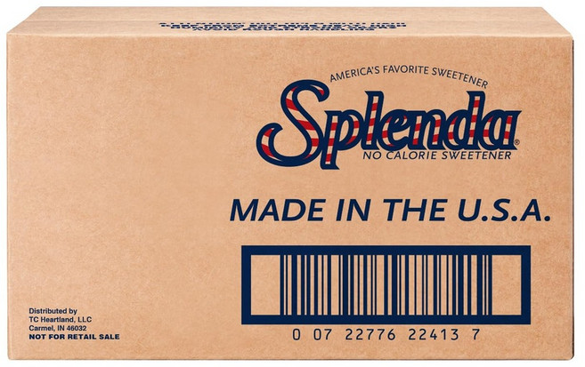 SPLENDA 제로 칼로리 감미료 2000개 패킷 설탕대신 단맛 미국직구, 1박스, 1g