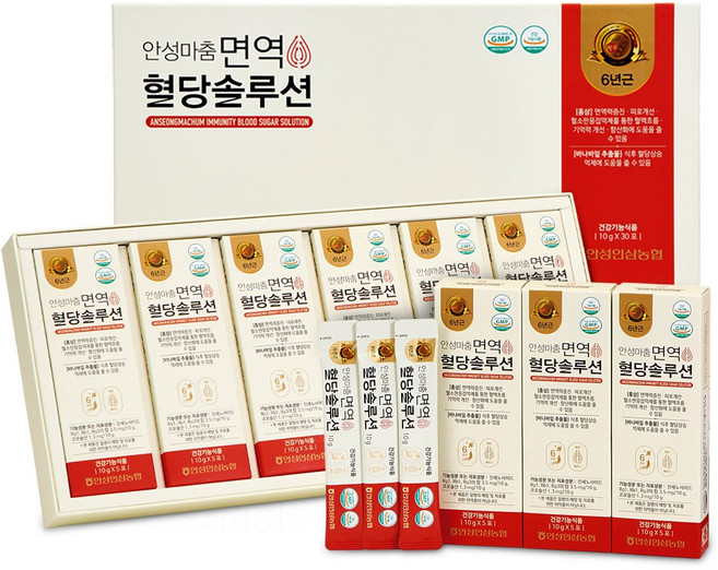 [안성인삼농협] 안성마춤 면역 혈당 솔루션 바나바잎 홍삼 건강기능식품, 30개, 10g