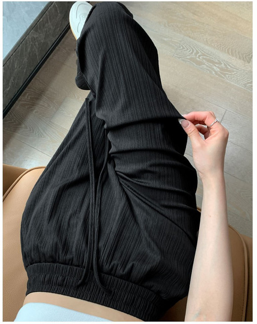 MINA STYLE 쿨링 와이드팬츠 여름 냉감 하이웨이스트 슬림핏