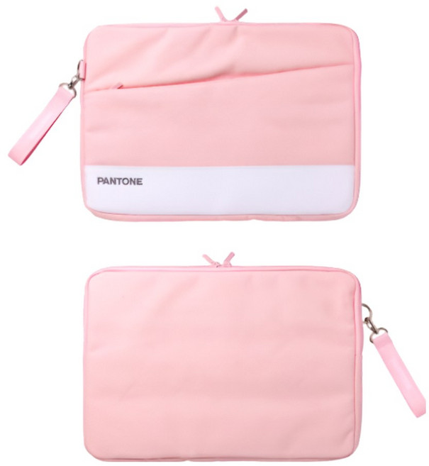 팬톤 패브릭 태블릿 노트북 맥북 가방 파우치 케이스, 팬톤핑크, 1개