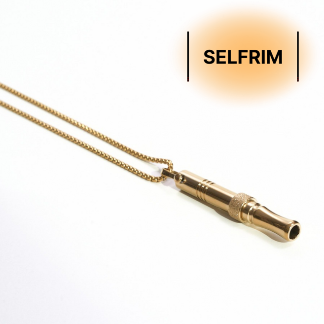 SELFRIM 릴렉스 피젯링 파이프스틱 목걸이 공황 불안 스트레스 완화 금연 호흡도움