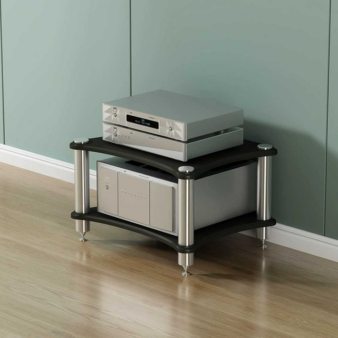 앰프 선반 오디오 렉 수납장 스피커 프레임 진열대, 두 번째 단 블랙