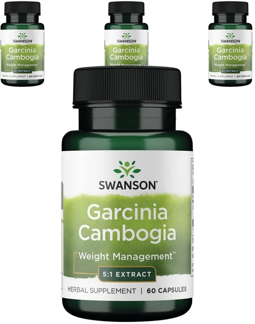 스완슨 가르시니아 캄보지아 80mg 캡슐, 60개입, 4개, 60정 - 쿠팡