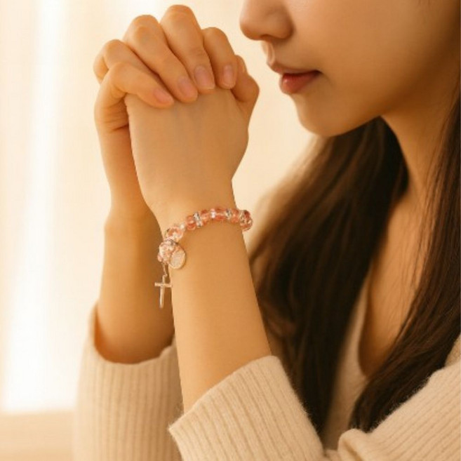 코즐리 천주교 로사리오 묵주 팔찌