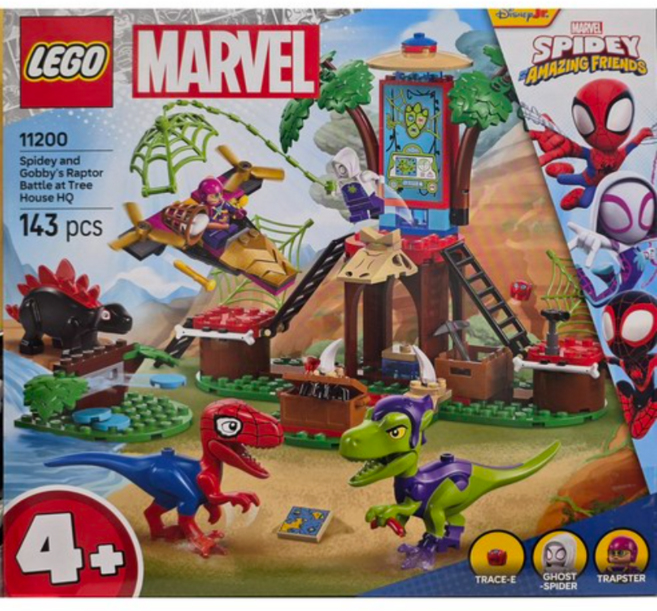 레고 스파이디 스파이디와 고비의 트리 하우스 본부 랩터 전투 11200, 혼합색상, 1개