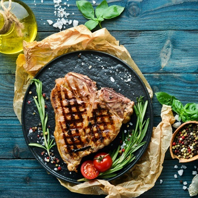 국내산 티본 스테이크 드라이징 에이징 토마호크 2~3등급 500g내외 녹진한감칠맛 가정용 캠핑장 단체주문, 1개, 500g