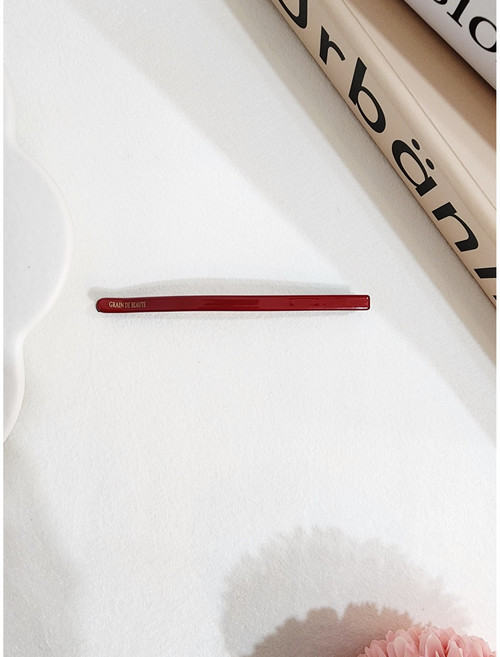 아즈나브르 호피 일자 옆머리핀 심플 컬러 빼빼로 롱 실핀