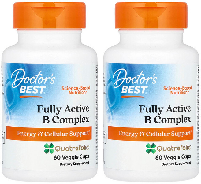 닥터스베스트 활성비타민B 복합체 Quatrefolic 베지캡슐 60정 2개, DRB00501-2
