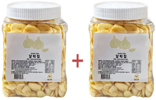 [유통기한 26년 9월 16일] 씨엘푸드 갈릭칩 1+1, 2세트, 400g