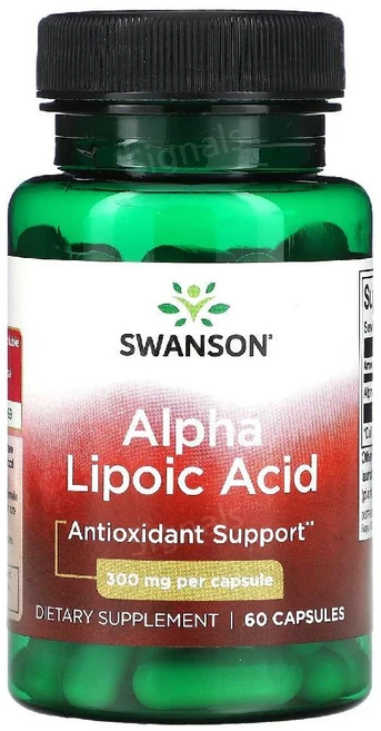 스완슨 알파리포산 알파리포익 300mg 60캡슐 AlphaLipoicAcid, 캡슐 60정, 1개, 60정 - 쿠팡