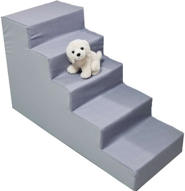8DECO 강아지계단 5단 60cm 펫스텝 애견계단 그레이계단, play5 논슬립그레이, 1개