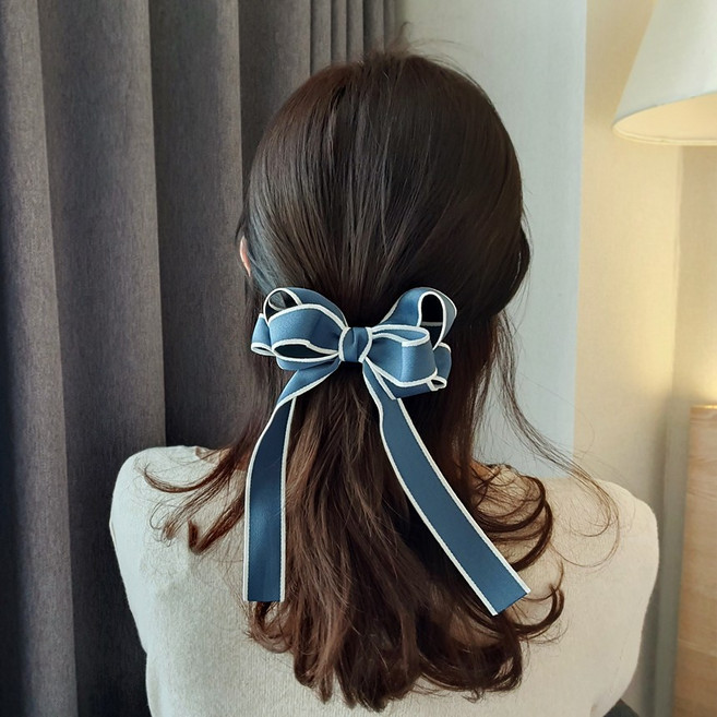 소공녀 롱 헤어핀 왕리본핀