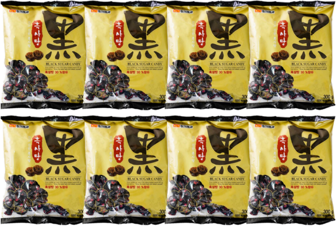 동아제과 흑사탕, 300g, 8개