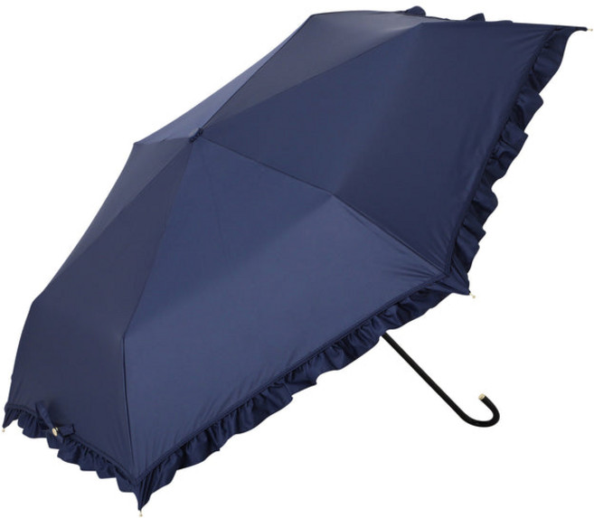 프랑프랑 FrancFranc 차광 클래식 프릴 접는 우산 50cm 네이비 양우산ㅡ291837ㅡ291837